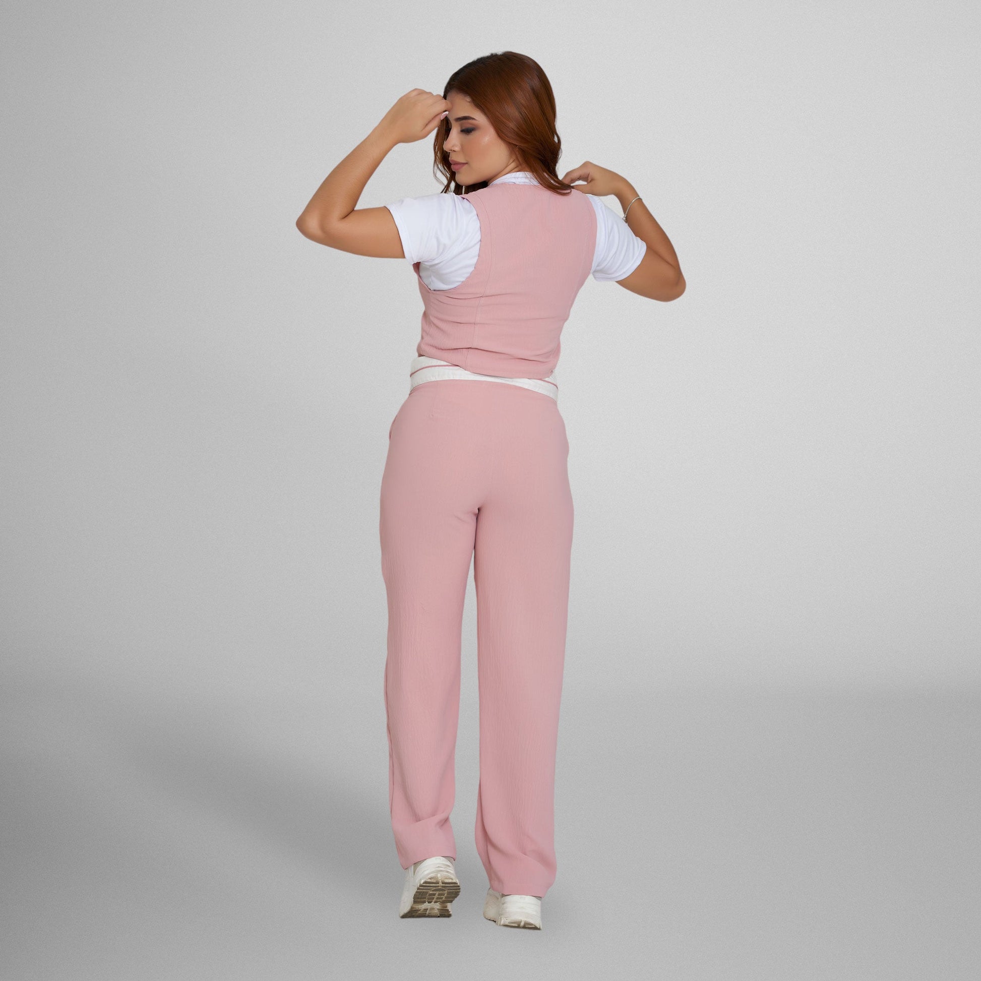 Chaleco Lino rosa – Generación Cuarenta - Tienda online ropa mujer